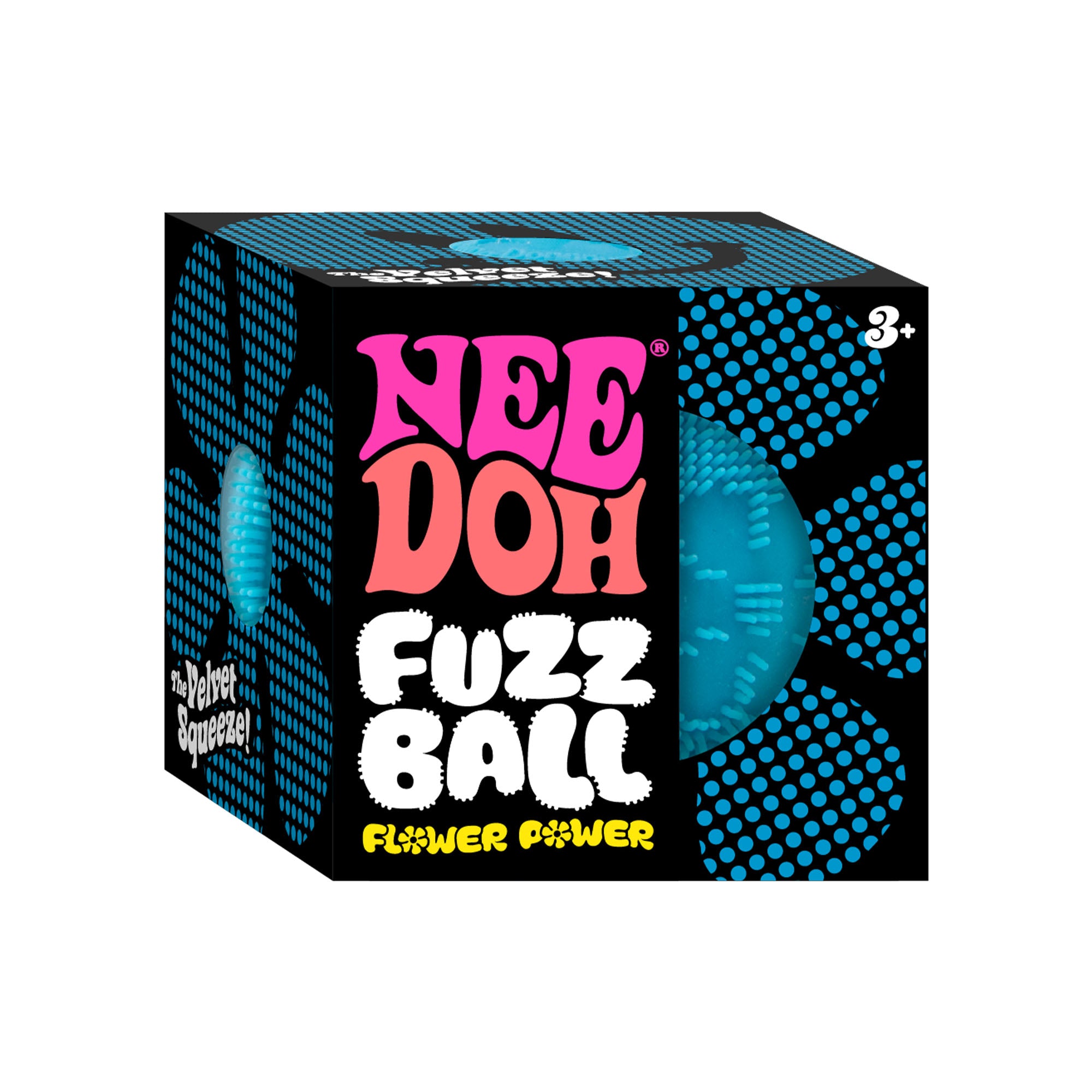 Schylling NeeDoh Fuzz Ball Flower Power - Sensory Toy with a Velvet Texture and Soft Cloud Squish - Image 8