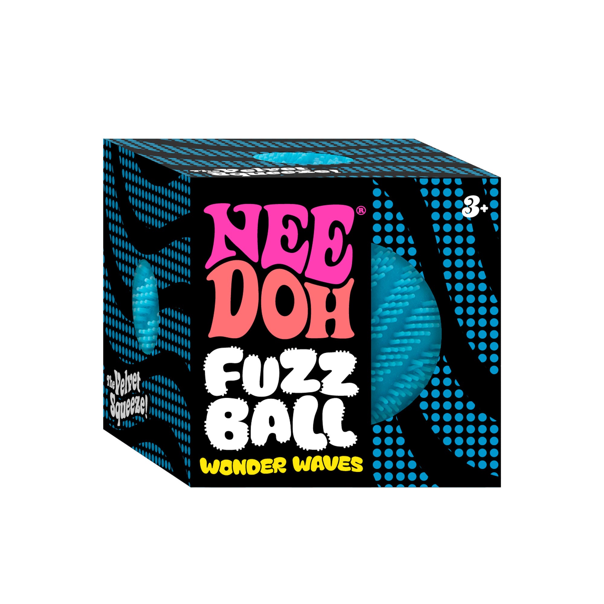 Schylling NeeDoh Fuzz Ball Wonder Waves - Sensory Toy with a Velvet Texture and Soft Cloud Squish - Image 6