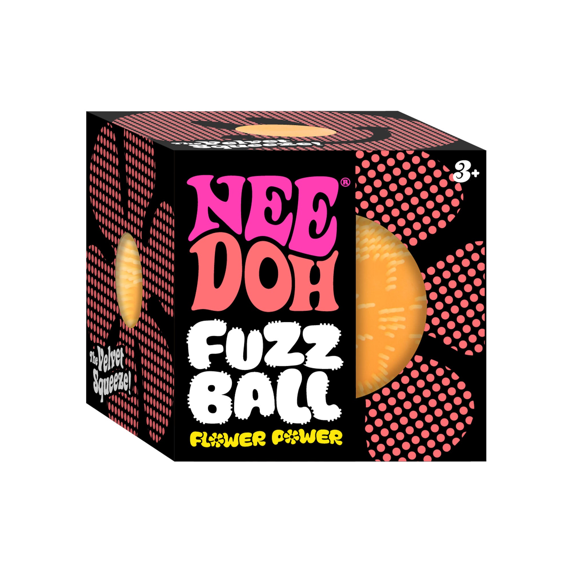 Schylling NeeDoh Fuzz Ball Flower Power - Sensory Toy with a Velvet Texture and Soft Cloud Squish - Image 9