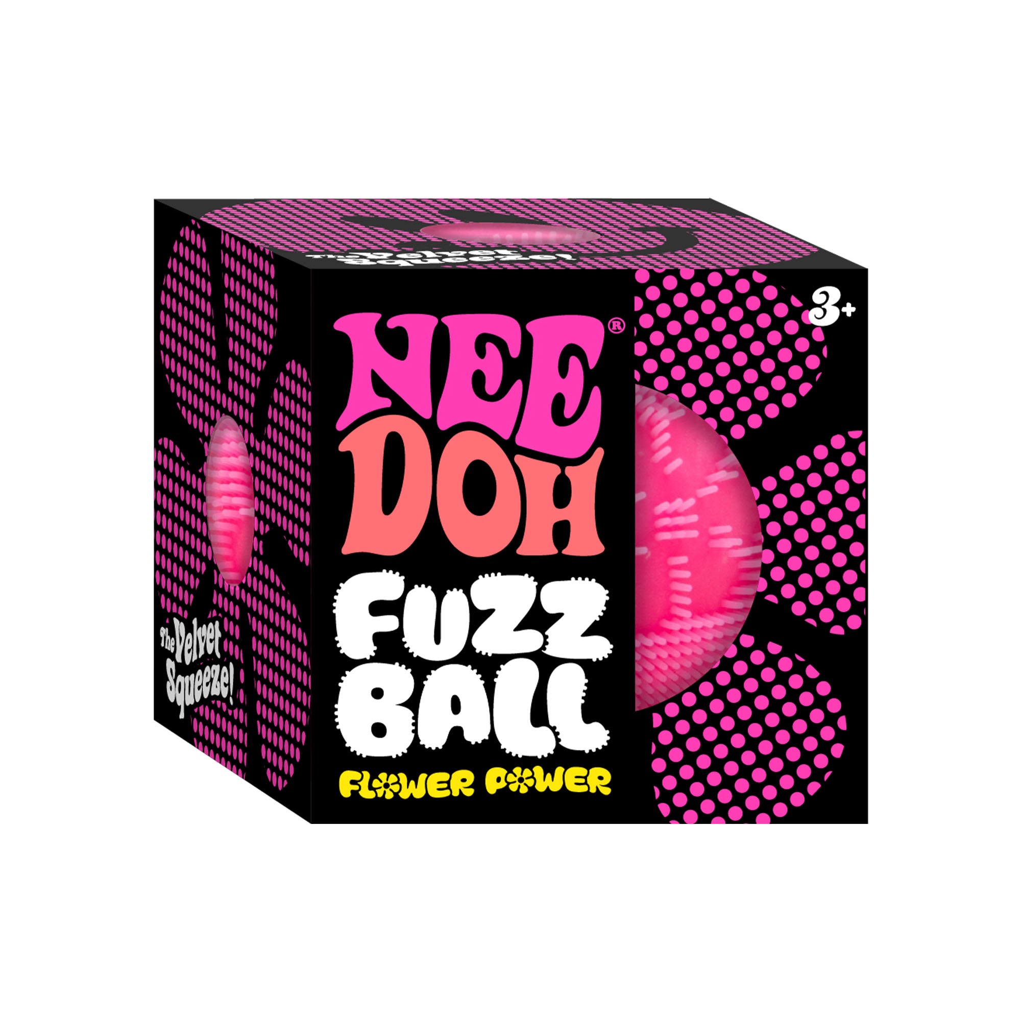 Schylling NeeDoh Fuzz Ball Flower Power - Sensory Toy with a Velvet Texture and Soft Cloud Squish - Image 6