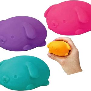 Nee Doh Funky Pup.Groovy Glob! Squishy. Squeezy. Stretchy Stress Fidget Balls Gift Set Party Bundle - 3 Pack (Assorted) : Toys & Games