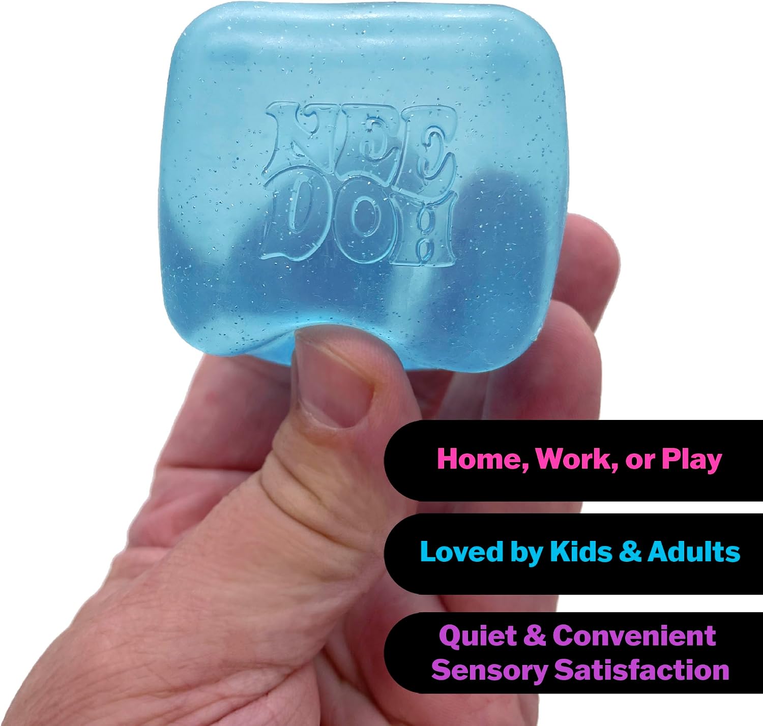 Schylling NeeDoh Nice Cube -Sensory Squeeze Toy with Super Solid Squish - 2.25 Cube : Toys & Games - Image 3