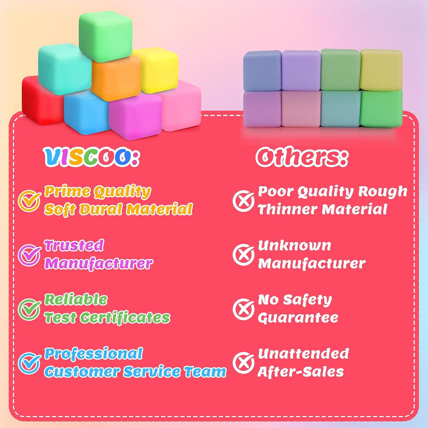 12 Pack Slow Rising Stress Cube. Dough Stress Balls Squishy Fidget Toys for Anxiety Relief. Soft Fidget Cube. Pull Stretch Squishy Toys for Classroom Prize. Party Favors for Kids Adults : Toys & Games - Image 5