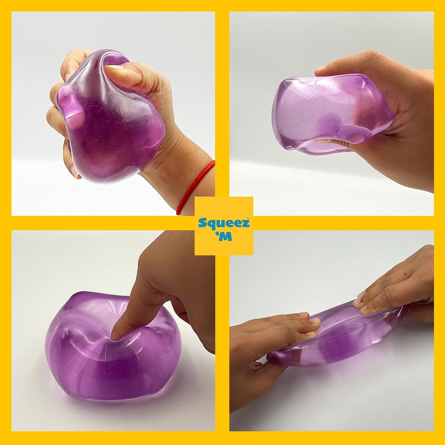 Premium Original Big Block Squeez'M Cube ?C 35% Larger Than The Standard Squishy Cube. Sensory Fidget Toy for Kids & Adults. Stress Relief. Focus & Play ?C Durable. Gift-Ready ?C ASTM Certified 3+ : Toys & Games - Image 3