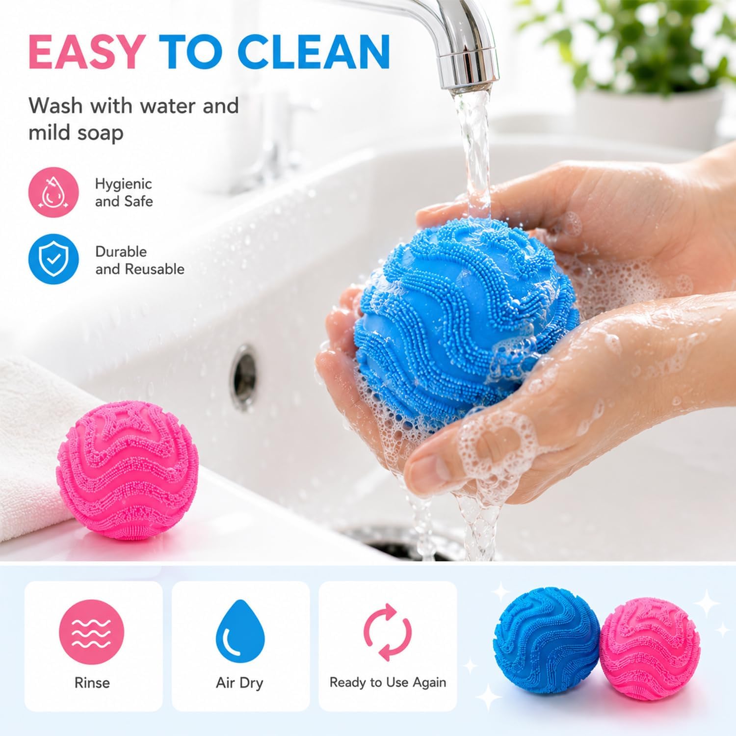 Fuzz Ball Squishy Stress Ball.Soft Fidget Squishy Fuzz Squeeze Ball for Adults.Anxiety Stress Relief Toys.Party Favors Gift for Adults (Pink Ball) : Toys & Games - Image 4