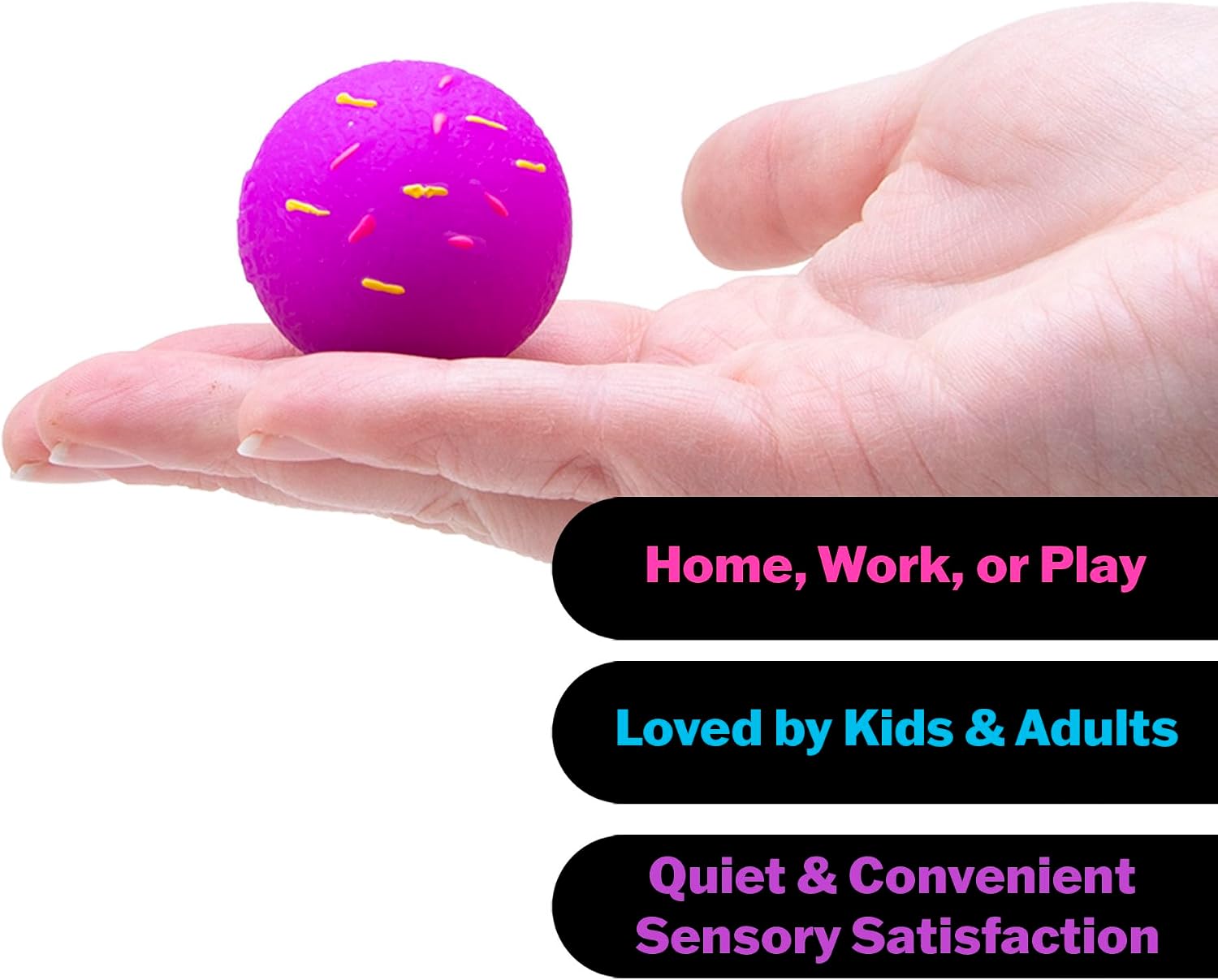 Schylling NeeDoh Dohnut Hole Needoh 4 Pack - Sensory Squeeze Toy - 1.5 in Diameter - Colors May Vary : Toys & Games - Image 3