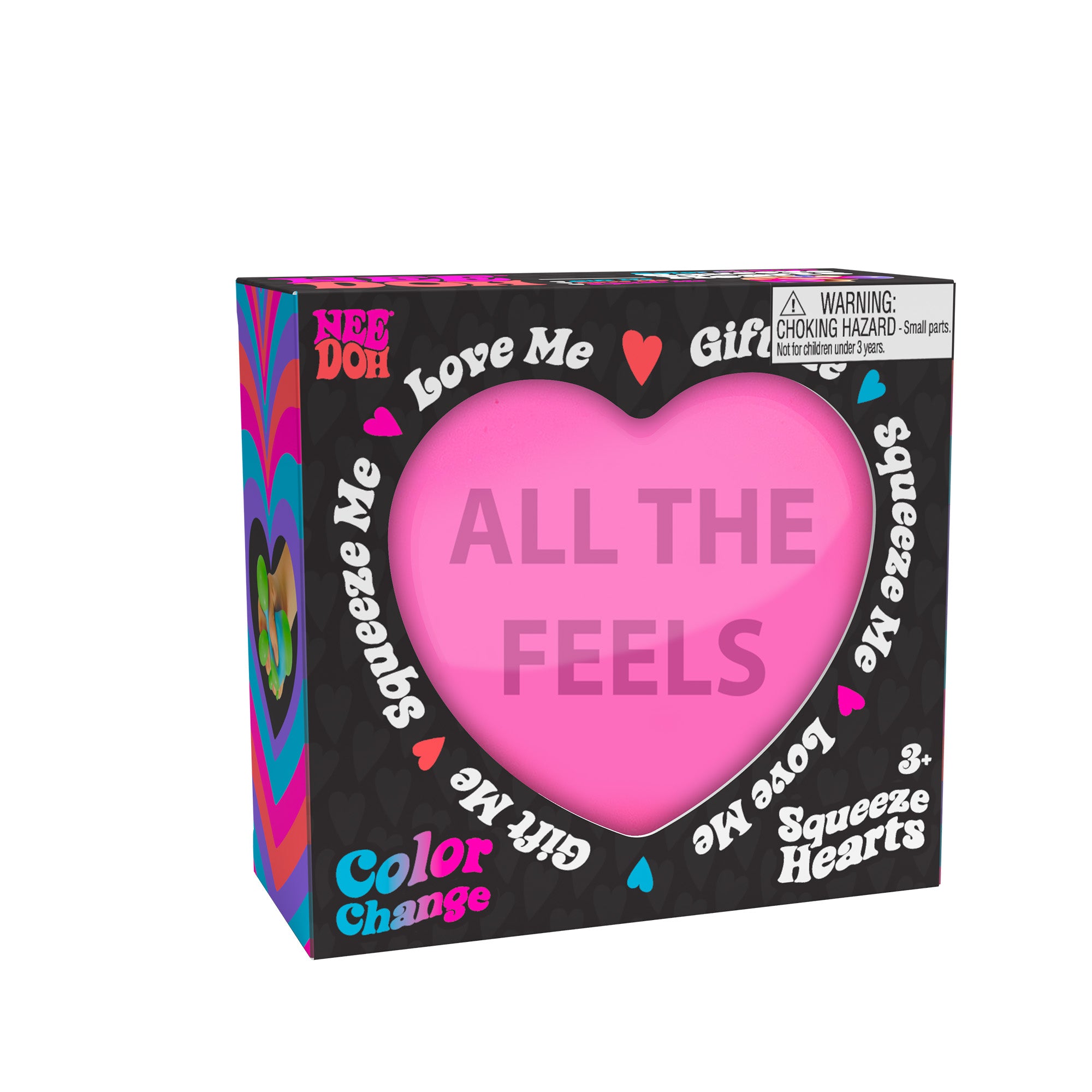 Schylling NeeDoh Color Change Squeeze Heart - Sensory Toy with a Satisfying Dough Filling - Image 2