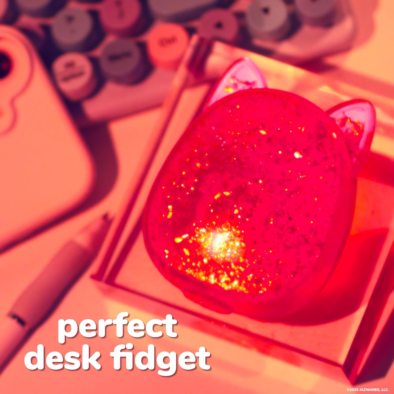 Original Squishmallows? SLIMYGLOOP Pink Gelli Gels?. Slow Rising Sensory Squeeze Toy with Glitter. Gel Filled Fidget Toys : Toys & Games - Image 5