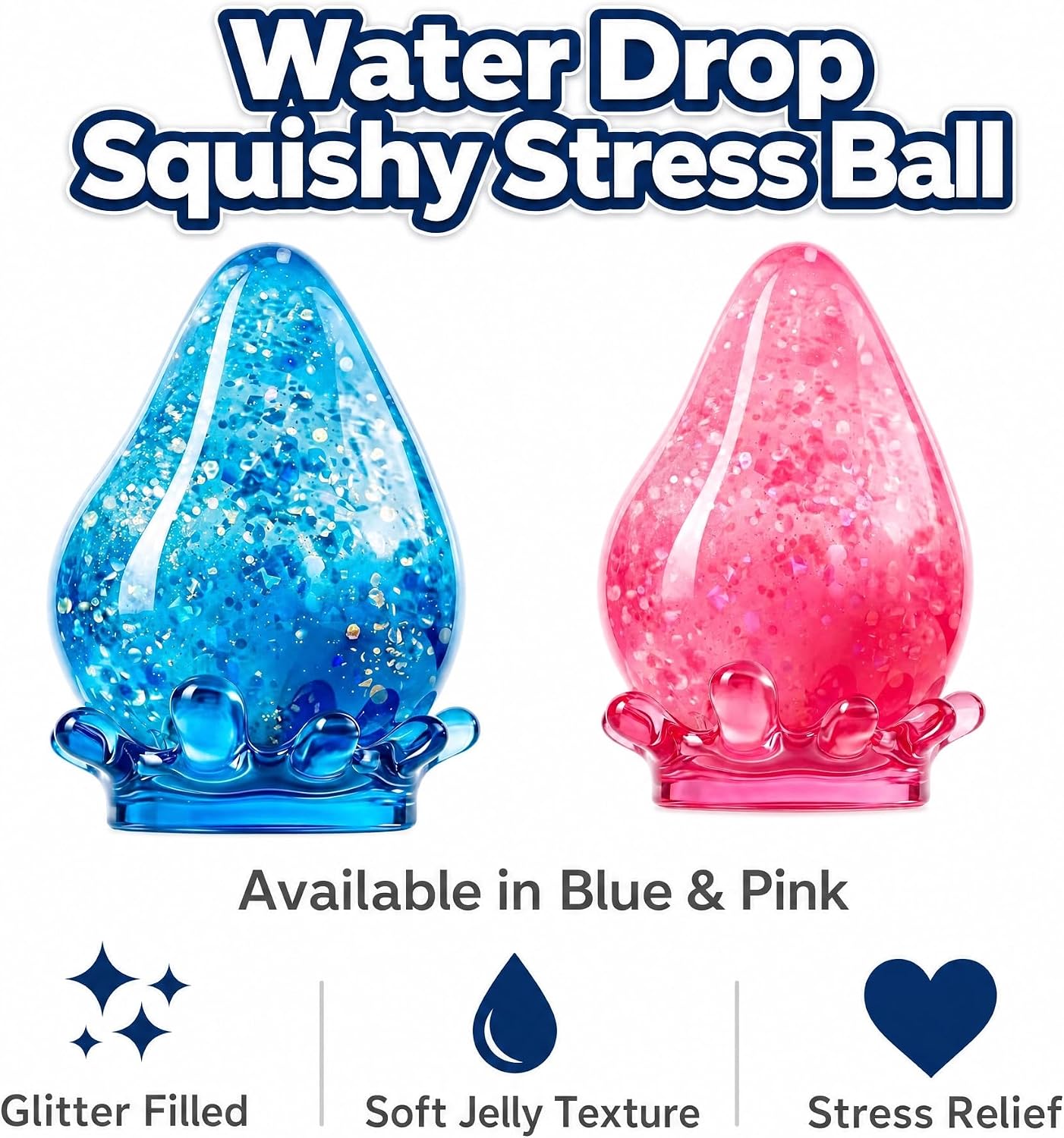 Squishy Stress Ball. Soft Squeeze Fidget Toy for Kids & Adults. Sensory Anxiety Relief Toy. Stretchy Durable Hand Toy for Relaxation. Party Favors & Everyday Play : Toys & Games - Image 2