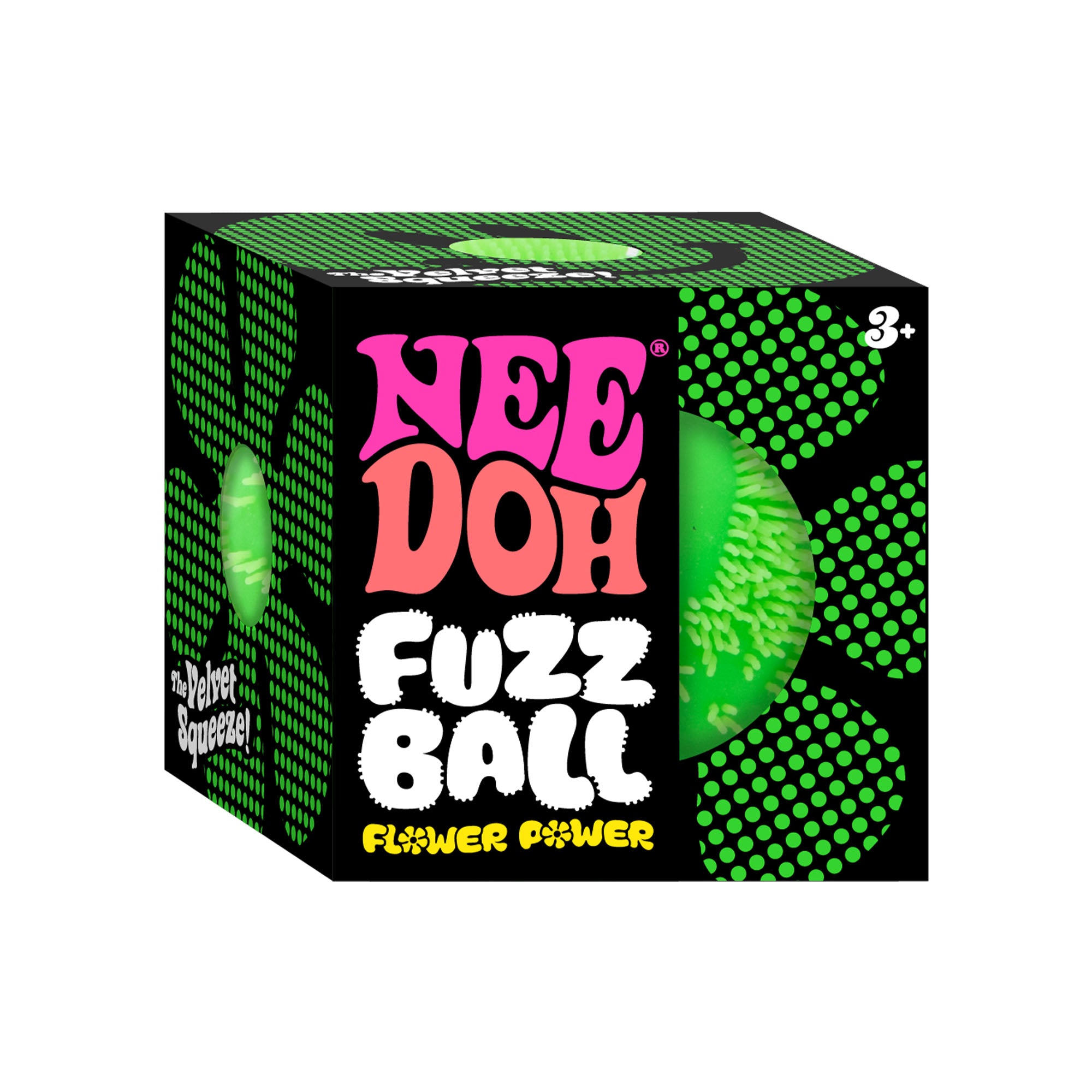 Schylling NeeDoh Fuzz Ball Flower Power - Sensory Toy with a Velvet Texture and Soft Cloud Squish - Image 7