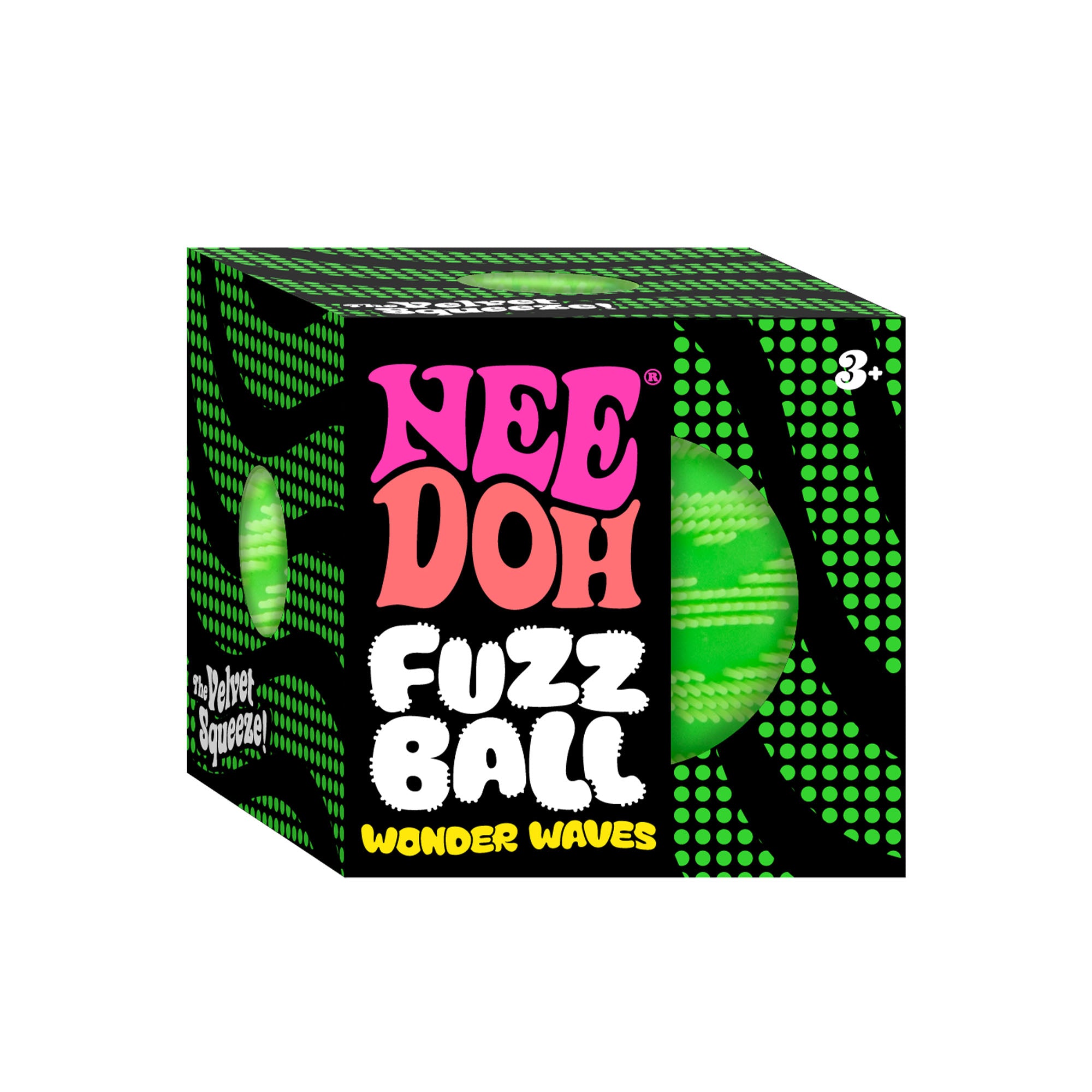 Schylling NeeDoh Fuzz Ball Wonder Waves - Sensory Toy with a Velvet Texture and Soft Cloud Squish - Image 3