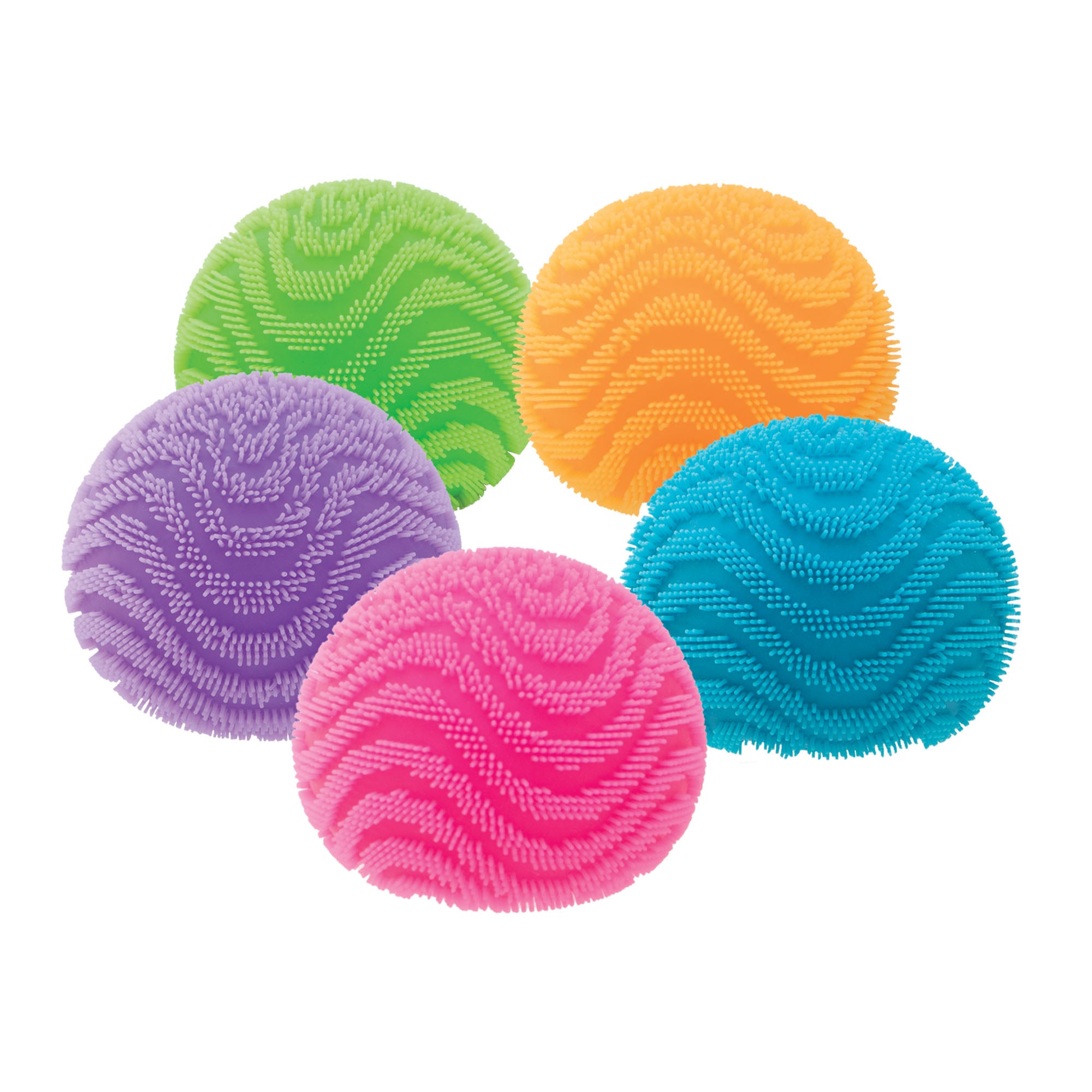 Schylling NeeDoh Fuzz Ball Wonder Waves - Sensory Toy with a Velvet Texture and Soft Cloud Squish